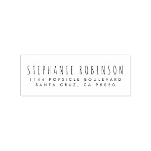 あなた自身のカスタムで素朴な差出人住所を作成して下さい ラバースタンプ