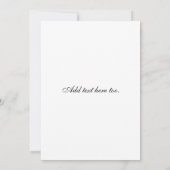 あなた自身のカスタムで青い結婚式招待状を作成して下さい 招待状 (裏面)