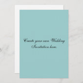 あなた自身のカスタムで青い結婚式招待状を作成して下さい 招待状 (正面/裏面)