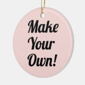 あなた自身のカスタムなクリスマスのオーナメントのギフトを作って下さい セラミックオーナメント (左)