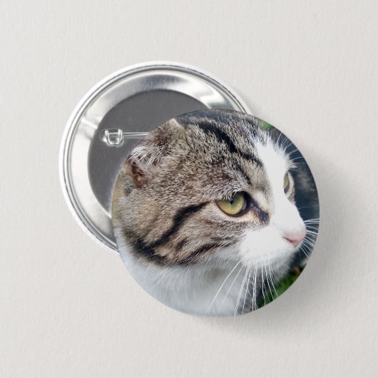 あなた自身のカスタムなペット写真ボタンを作って下さい 缶バッジ (正面&裏面)