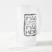 あなた自身のカスタムなマグを設計して下さい フロストグラスビールジョッキ (正面右)