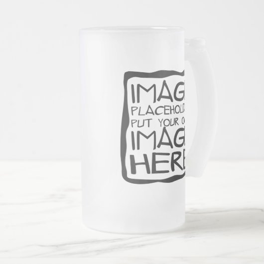 あなた自身のカスタムなマグを設計して下さい フロストグラスビールジョッキ (正面右)