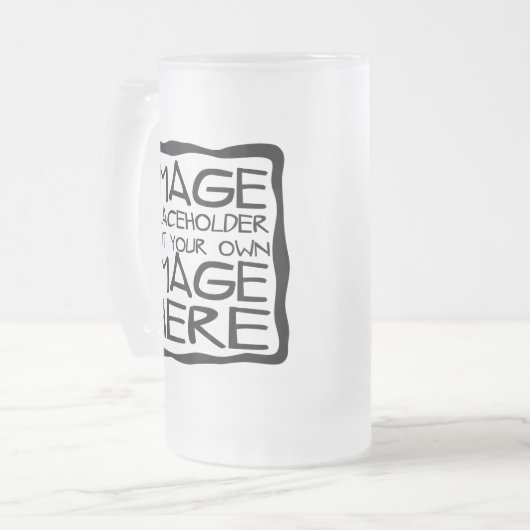 あなた自身のカスタムなマグを設計して下さい フロストグラスビールジョッキ (正面左)