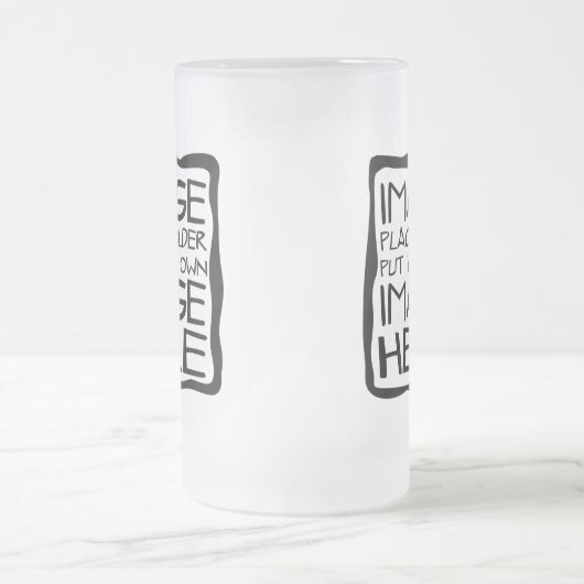 あなた自身のカスタムなマグを設計して下さい フロストグラスビールジョッキ (中央)