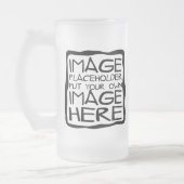 あなた自身のカスタムなマグを設計して下さい フロストグラスビールジョッキ (左)