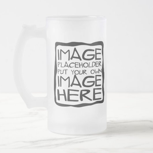 あなた自身のカスタムなマグを設計して下さい フロストグラスビールジョッキ (左)