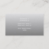 あなた自身のカスタムなロゴの銀製灰色を作成して下さい 名刺 (裏面)