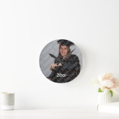 あなた自身のカスタムな中型の円形の柱時計を作成して下さい ラウンド壁時計 (ホーム)