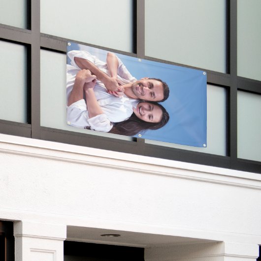 あなた自身のカスタムな写真の旗を加えて下さい 横断幕 (ビルの外側)