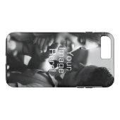 あなた自身のカスタムな写真またはイメージのアップロードを作成して下さい Case-Mate iPhoneケース (裏面(横))