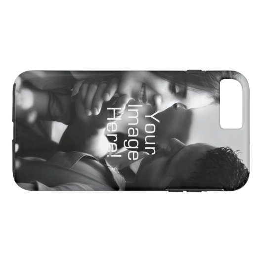 あなた自身のカスタムな写真またはイメージのアップロードを作成して下さい Case-Mate iPhoneケース (裏面(横))