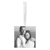 あなた自身のカスタムな写真を加えて下さい キューブオーナメント (右)