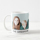 あなた自身のカスタムな家族写真を作成して下さい コーヒーマグカップ (左)