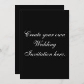 あなた自身のカスタムな結婚式招待状を作成して下さい 招待状 (正面/裏面)