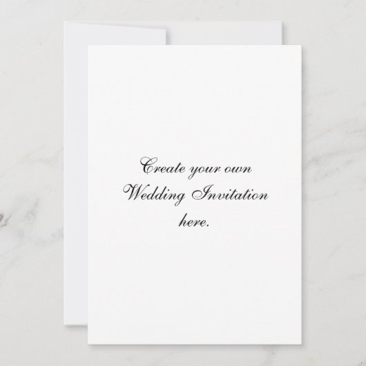 あなた自身のカスタムな結婚式招待状を作成して下さい 招待状 (正面)