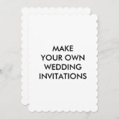 あなた自身のカスタムな結婚式招待状を5 x 7作成して下さい 招待状 (正面/裏面)