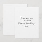 あなた自身のカスタムRSVPカードリンネル紙を作成して下さい 出欠カード (正面/裏面)