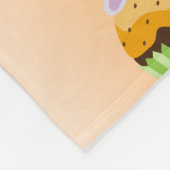 あなた自身のカップケーキのモノグラムのおいしい御馳走を作成して下さい フリースブランケット (角)