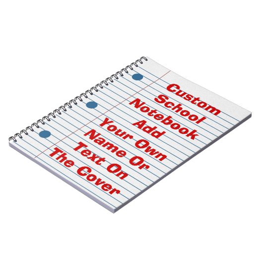 あなた自身のカバー学校紙のノートを作成して下さい ノートブック (左側)