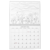 あなた自身のカレンダーを着色して下さい カレンダー (1月 2026)