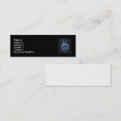 あなた自身のカードを設計して下さい スキニー名刺 (正面/裏面)