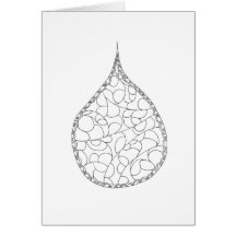 あなた自身のカード-円のしぶき--を着色して下さい