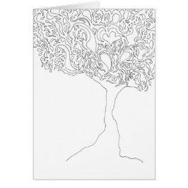 あなた自身のカード-木--を着色して下さい