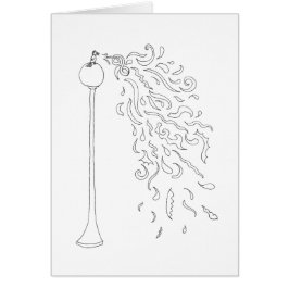 あなた自身のカード-歌う鳥--を着色して下さい