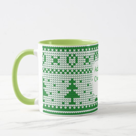 あなた自身のクリスマスのマグを作成して下さい マグカップ (左)