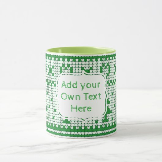 あなた自身のクリスマスのマグを作成して下さい マグカップ (中央)