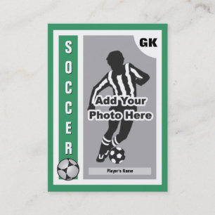 あなた自身のサッカーカードを作って下さい 名刺