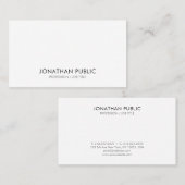 あなた自身のシンプルでエレガントなデザインのモダンを作成して下さい 名刺 (正面/裏面)