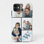あなた自身のシンプルな写真のコラージュw/Customの名前を作成して下さい Case-Mate iPhoneケース (裏面)