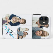 あなた自身のシンプルな写真のコラージュw/Customの名前を作成して下さい Case-Mate iPhoneケース (裏面(横))