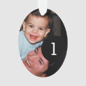 あなた自身のシンプルな簡単を楕円形2つのイメージ作成して下さい オーナメント (正面)