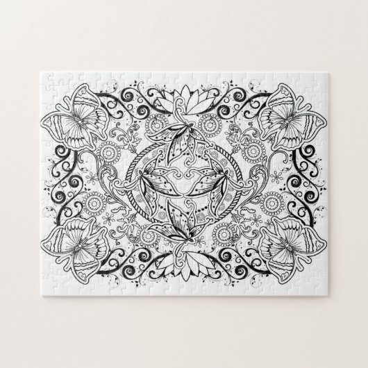 あなた自身のジグソーパズルを着色して下さい ジグソーパズル (横)