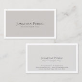 あなた自身のスタイリッシュでモダンでエレガントな平野を作成して下さい 名刺 (正面/裏面)