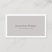 あなた自身のスタイリッシュでモダンでエレガントな平野を作成して下さい 名刺 (正面)