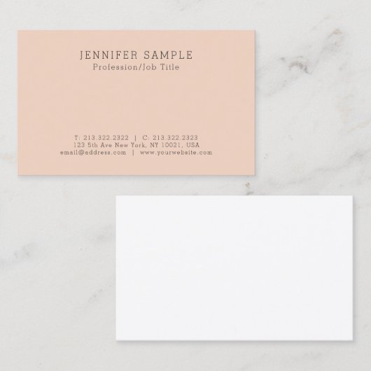 あなた自身のスタイリッシュなシンプルな設計を作成して下さい 名刺 (正面/裏面)