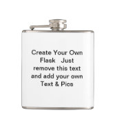 あなた自身のステンレス鋼のフラスコを作成して下さい フラスク (正面)