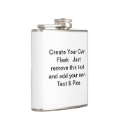 あなた自身のステンレス鋼のフラスコを作成して下さい フラスク (右)