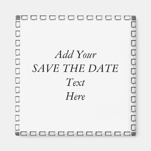 あなた自身のセーブザデートマグネットを作成して下さい マグネット (正面)