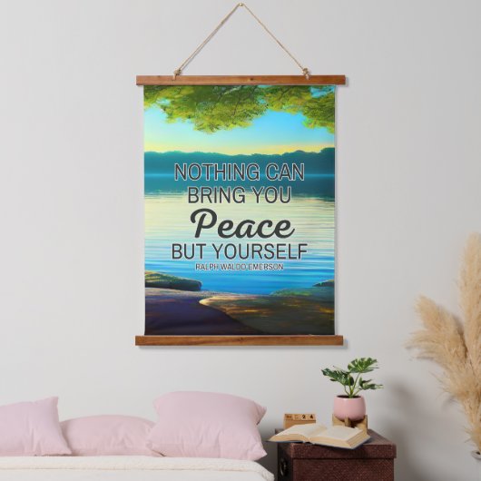 あなた自身のタペストリー以外に平和をもたらすことはできない 吊り下げ型タペストリー (寝室)