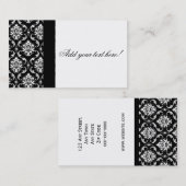 あなた自身のダマスク織の名刺を作成して下さい 名刺 (正面/裏面)