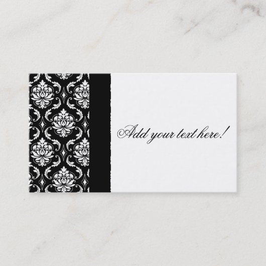 あなた自身のダマスク織の名刺を作成して下さい 名刺 (正面)