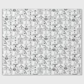 あなた自身のチャーミングな巣箱を着色して下さい ラッピングペーパー (フラット)