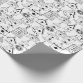 あなた自身のチャーミングな巣箱を着色して下さい ラッピングペーパー (角)
