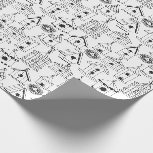 あなた自身のチャーミングな巣箱を着色して下さい ラッピングペーパー (角)