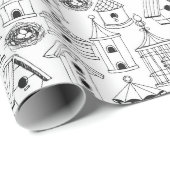 あなた自身のチャーミングな巣箱を着色して下さい ラッピングペーパー (ロールコーナー)